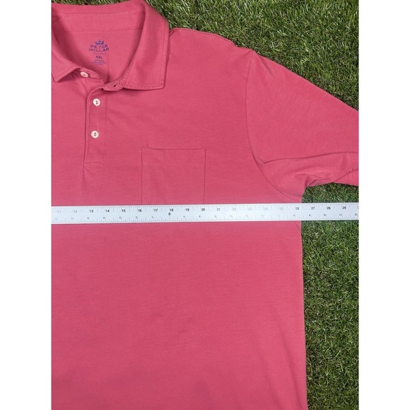 Peter Millar Men's Seaside Wash Polo Shirt, XXL, Pink and Blue Striped - Picture 6 of 9